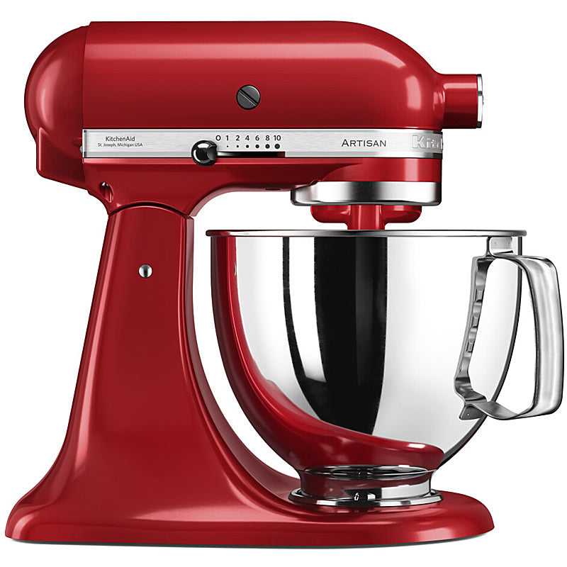 KitchenAid 5KSM125EER Artisan Küchenmaschine Empire Rot – zeitloses Design, starke Leistung