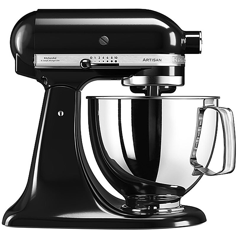 KitchenAid 5KSM125EOB Artisan Küchenmaschine Onyx Schwarz – robust, vielseitig und elegant