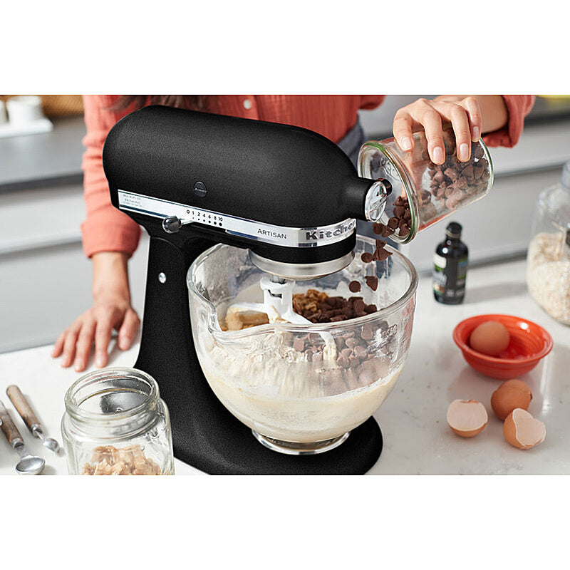 KitchenAid Artisan 5KSM175PSEBK Küchenmaschine 4,8L in Gusseisen Schwarz mit Zubehör