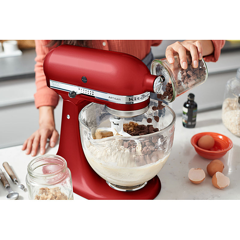 KitchenAid Artisan 5KSM175PSEER Küchenmaschine 4,8L in Empire Rot mit Zubehör