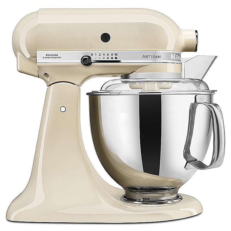 KitchenAid Artisan 5KSM175PSEAC Küchenmaschine 4,8L in Creme mit Zubehör