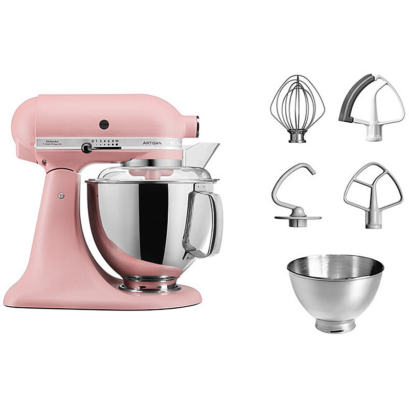 KitchenAid Artisan 5KSM175PSEDR Küchenmaschine 4,8L in Altrosa mit Zubehör