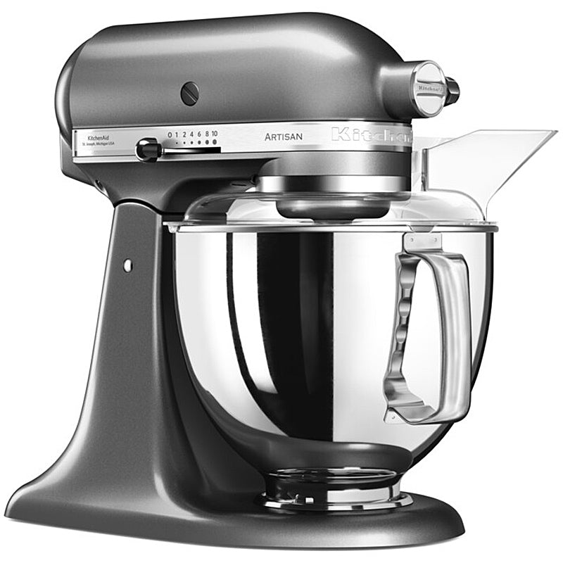 KitchenAid Artisan 5KSM175PSEMS Küchenmaschine 4,8L in Medaillon silber mit Zubehör