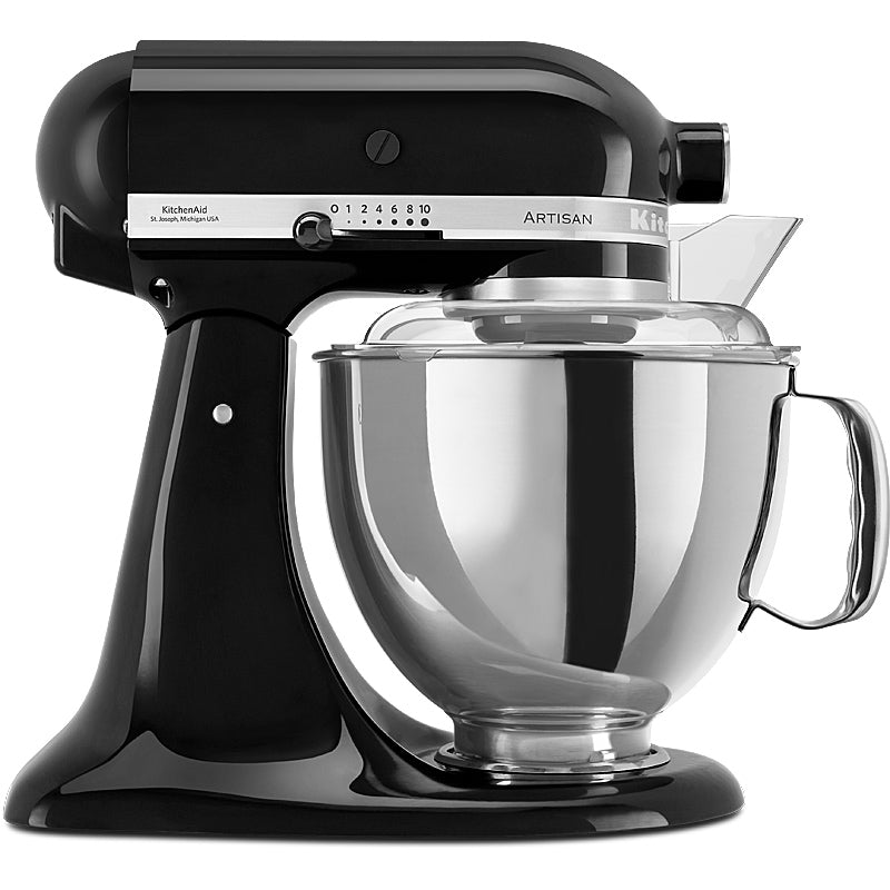 KitchenAid Artisan 5KSM175PSEOB Küchenmaschine 4,8L in Onyx Schwarz mit Zubehör