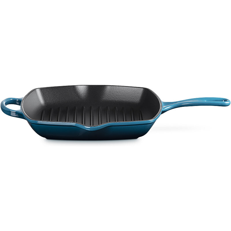 Le Creuset Grillpfanne quadratisch Signature 26 cm Deep Teal