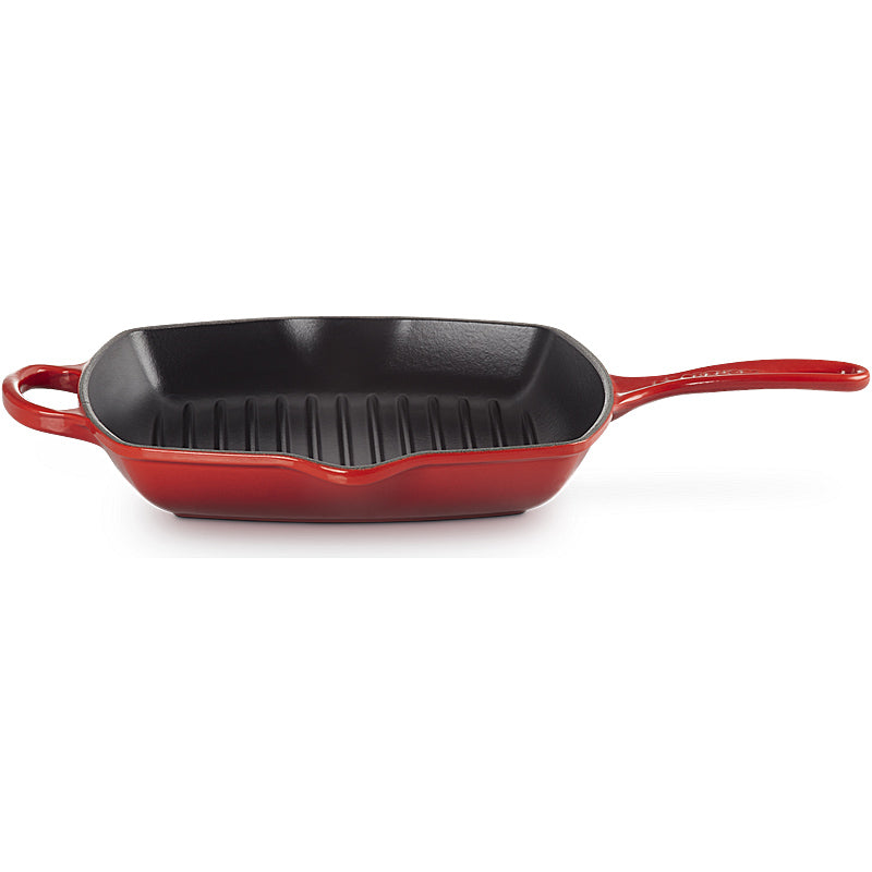 Le Creuset Grillpfanne quadratisch Signature 26cm Kirschrot