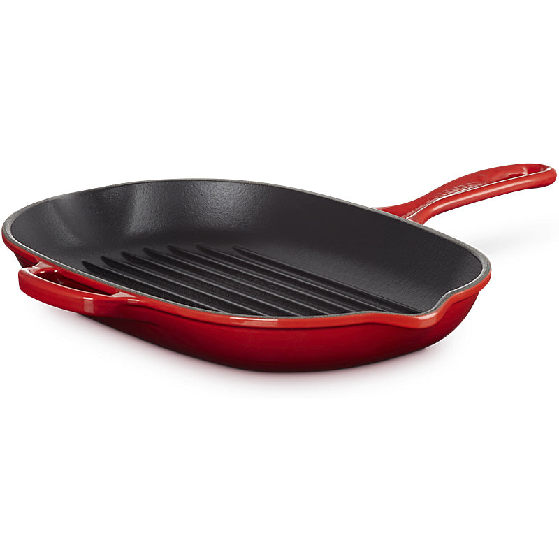 Le Creuset Grillpfanne oval Signature 32cm Kirschrot