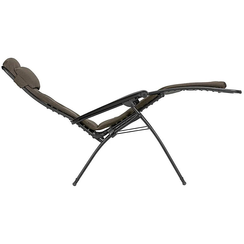 Lafuma RSX Clip Relaxation Chair Air Comfort Zero Gravity Color: TAUPE TUBE NOIR LFM2058-7057
