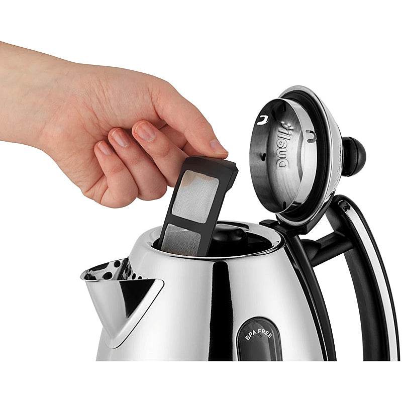 Dualit Lite Kettle Stainless Steel/Black 1.0 Liter