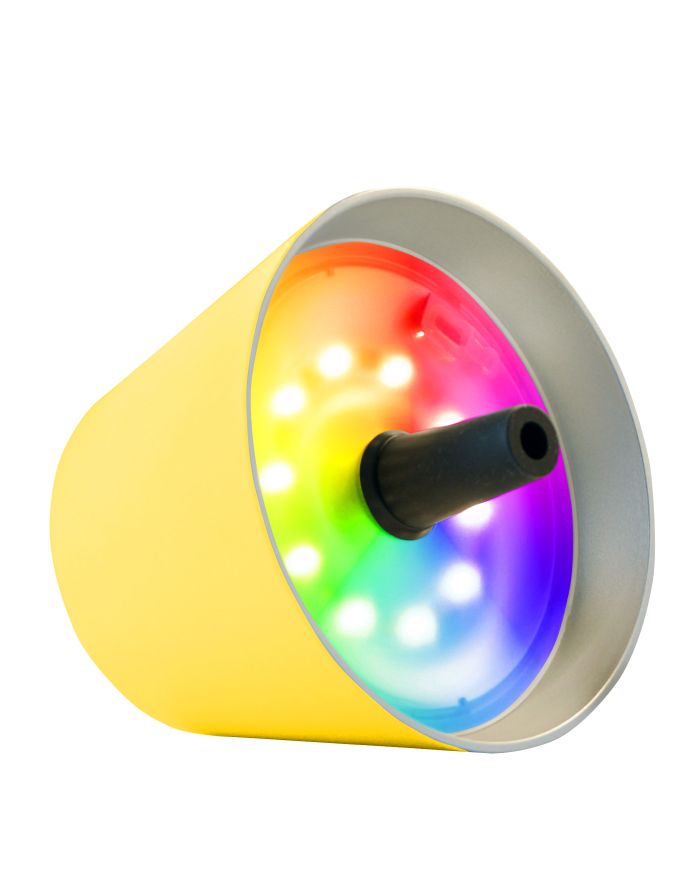Sompex-Lighting TOP 2.0 GELB H11CM D12,5CM RGB KUNSTST, 103lm 1,3W 2700-3000K