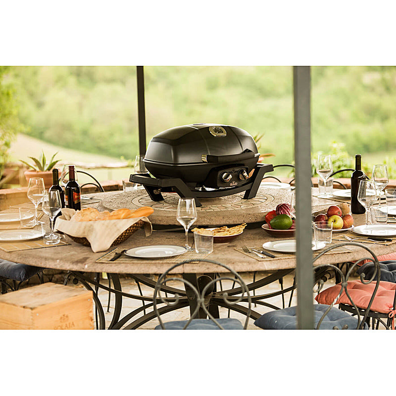 Napoleon PRO285-BK TRAVELQ PRO285 inkl. Grillplatte, Warmhalterost & Abdeckhaube