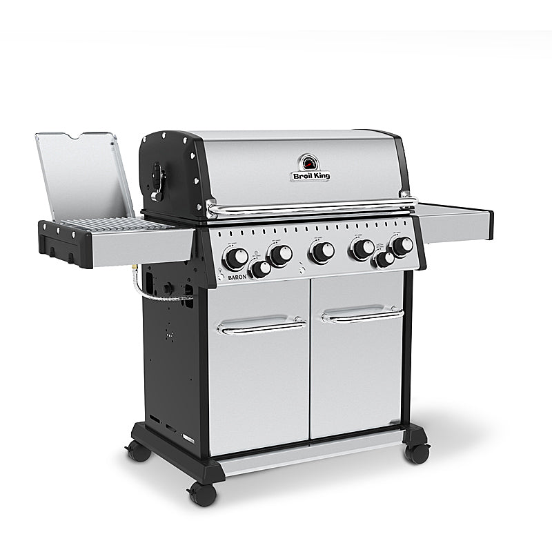 Broil King Baron S590 IR Edelstahl Gasgrill incl. Rotisserie-Set und Infrarot-Seitenbrenner