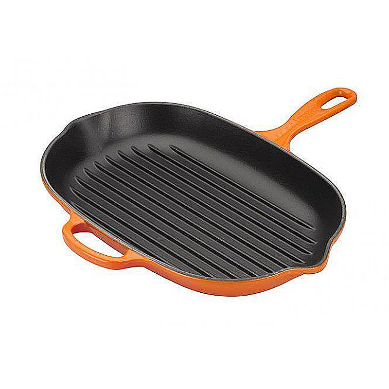 Le Creuset Grillpfanne oval Signature 32cm ofenrot