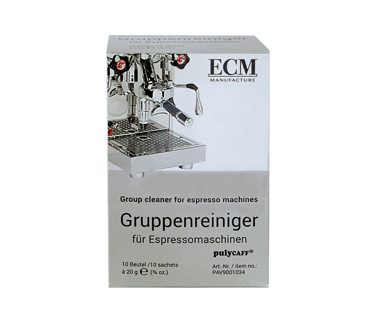 ECM Gruppenreiniger für Espressomaschinen, Faltschachtel mit 10 Beuteln à 20 g