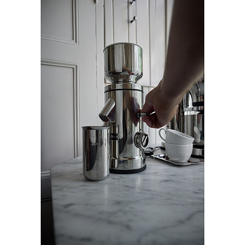 Aarke Kaffeemühle mit Scheibenmahlwerk Edelstahl