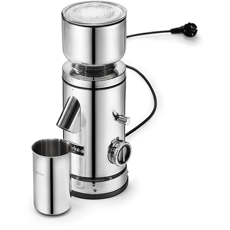Aarke Kaffeemühle mit Scheibenmahlwerk Edelstahl