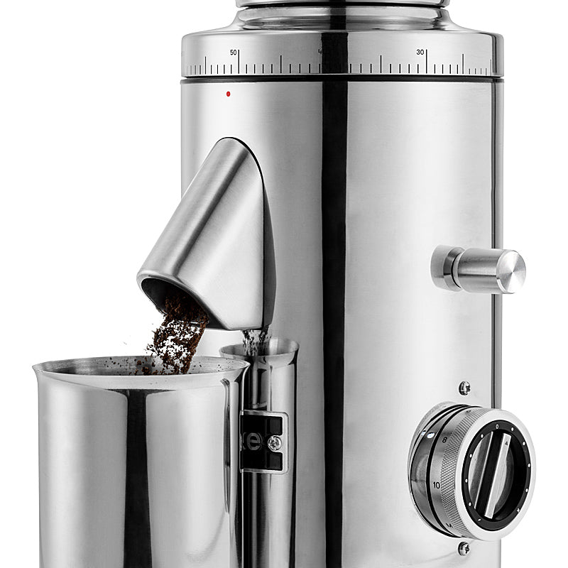 Aarke Kaffeemühle mit Scheibenmahlwerk Edelstahl