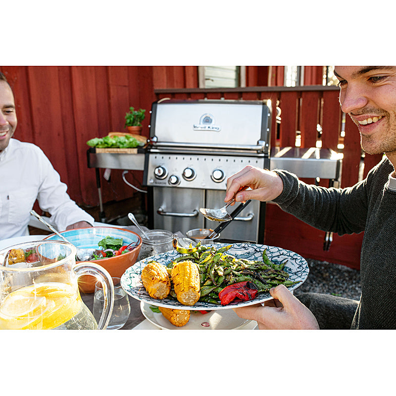 Broil King Baron S490 IR Edelstahl Gasgrill mit Infrarot-Seitenbrenner