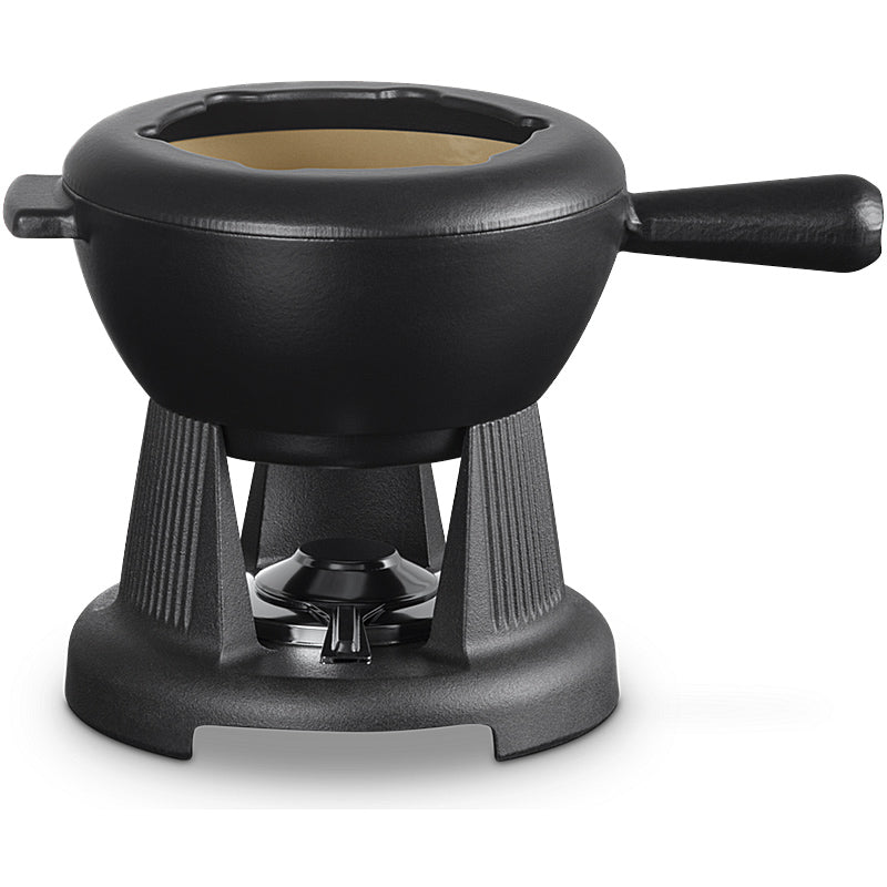 Le Creuset Käsefondue Set Mode schwarz matt