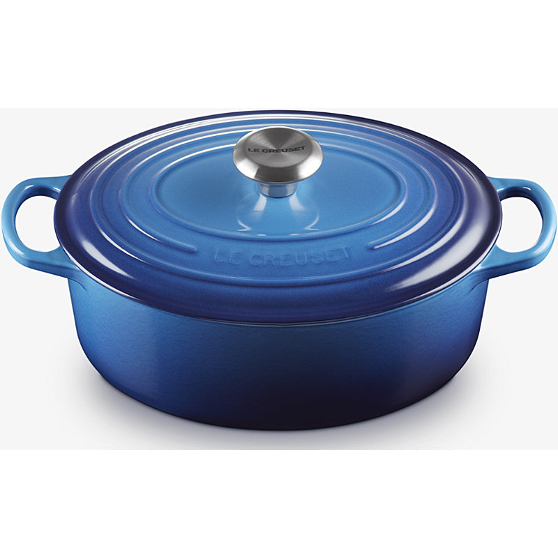 Le Creuset Bräter Signature oval 27 cm Azure