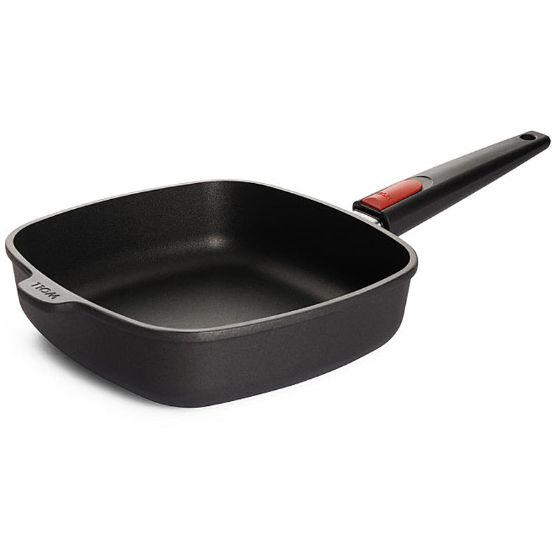 WOLL NOWO cast iron pan, square 24 x 24 cm; 6.5 cm high; with removable handle 1624N