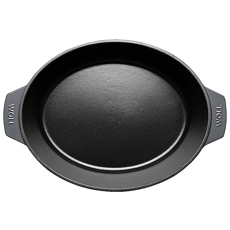 WOLL Iron Bräter 34x26cm Gusseisen mit Silikongriffschutz 7,5l Cobalt Blue