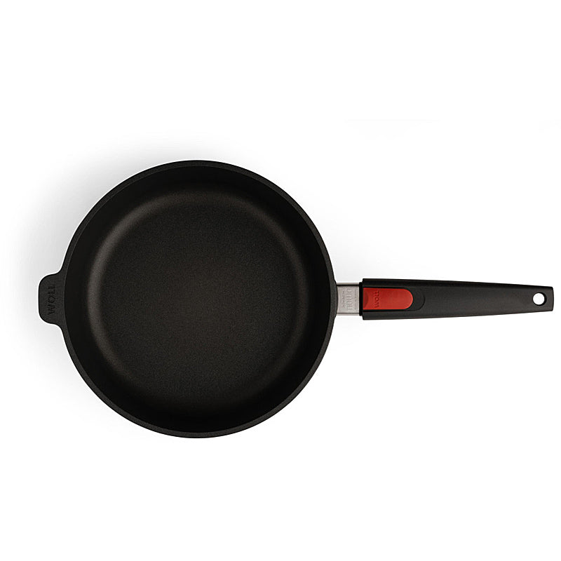 WOLL Nowo Guss-Hochrandpfanne 26cm Ø 7cm hoch abnehmbarer Stiel 1726N