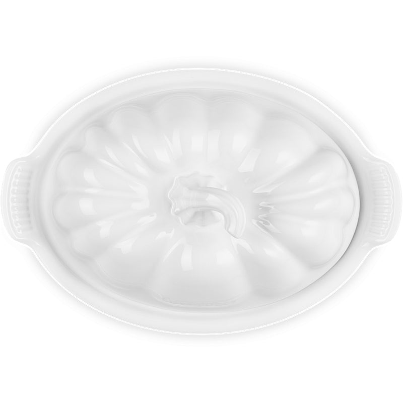 Le Creuset Butter Dish Pumpkin White