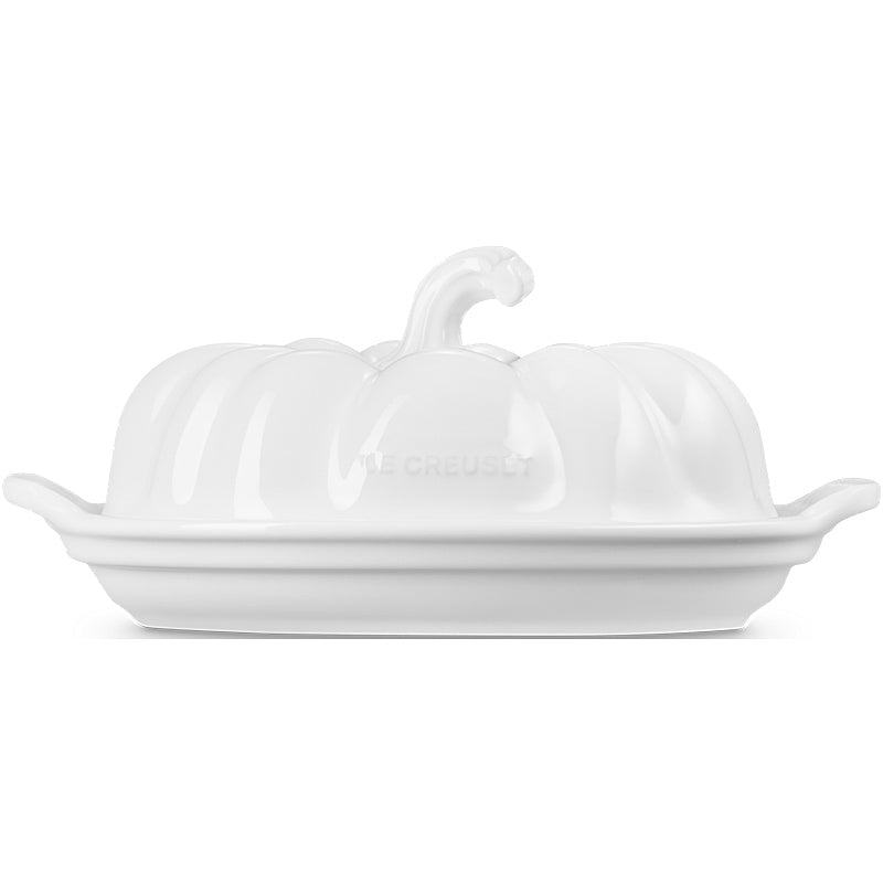 Le Creuset Butter Dish Pumpkin White
