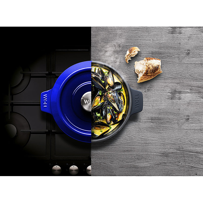 WOLL Kasserolle 20cm Gusseisen 2,8L Cobalt Blue 120CI-020