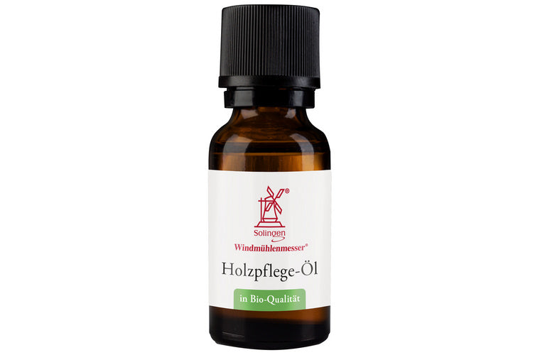Windmühlenmesser Holzpflege-Öl, Jojobaöl mit ätherischem Zitronenöl 20 ml