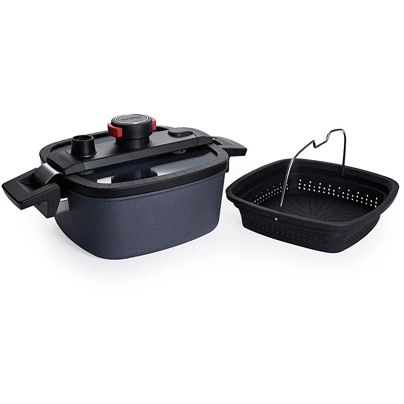 Woll Active Lite Induction, cast iron pot, SG, with lid & steamer insert in box 128-1DALI