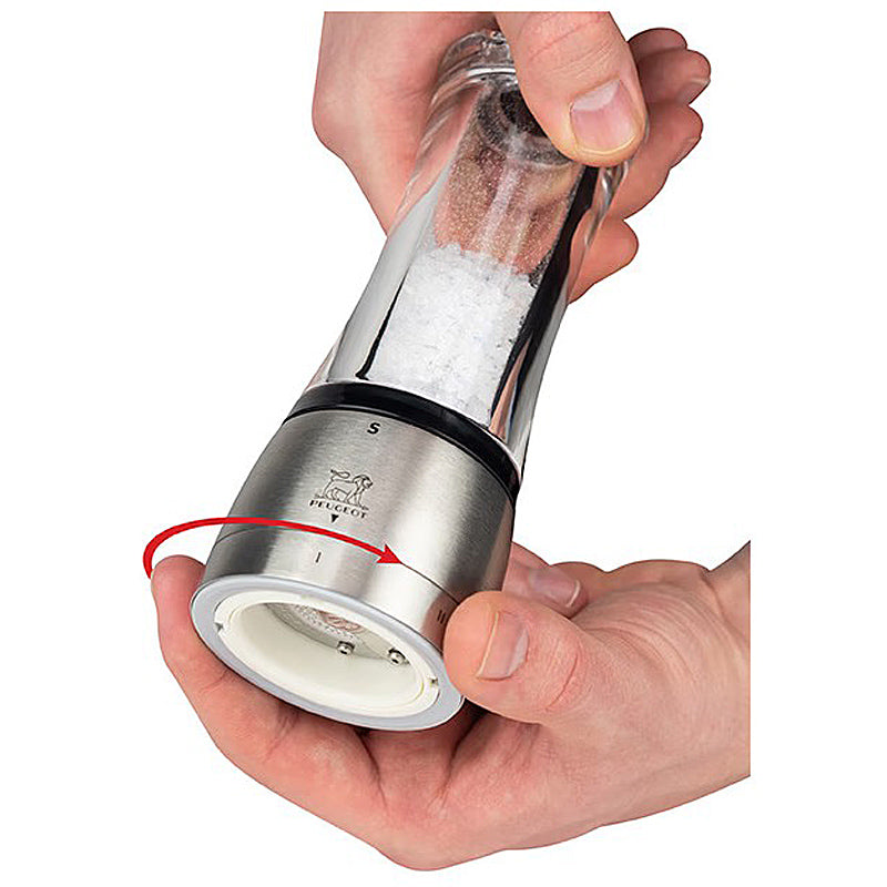 Peugeot DAMAN Salzmühle u'Select Z Edelstahl/Acryl 16 cm