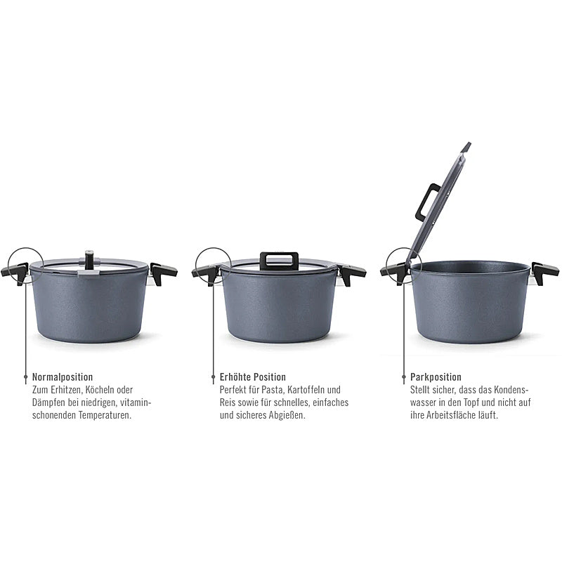 WOLL Concept Plus Guss-Kasserolle 28cm, 10,5cm hoch, 5,5 Liter mit Deckel in Geschenkbox