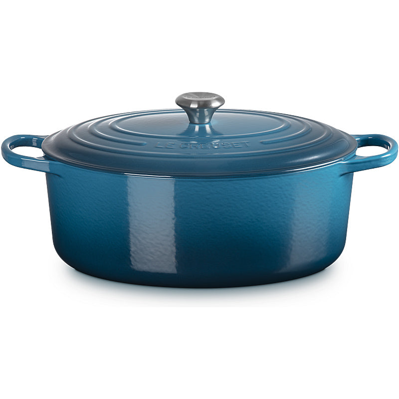 Le Creuset roaster signature oval 31 cm deep teal