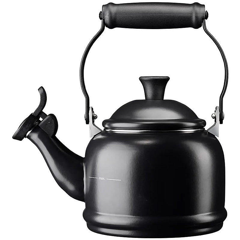 Le Creuset Wasserkessel Demi 1,1 Liter Schwarz Glänzend