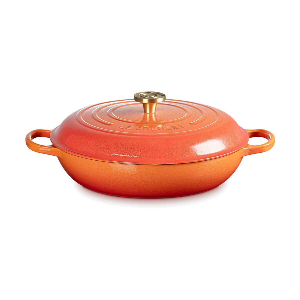 Le Creuset Gourmet-Profitopf Signature rund 30 cm Flamme Dorée
