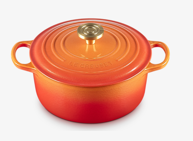 Le Creuset Bräter Signature rund 20 cm Flamme Dorée