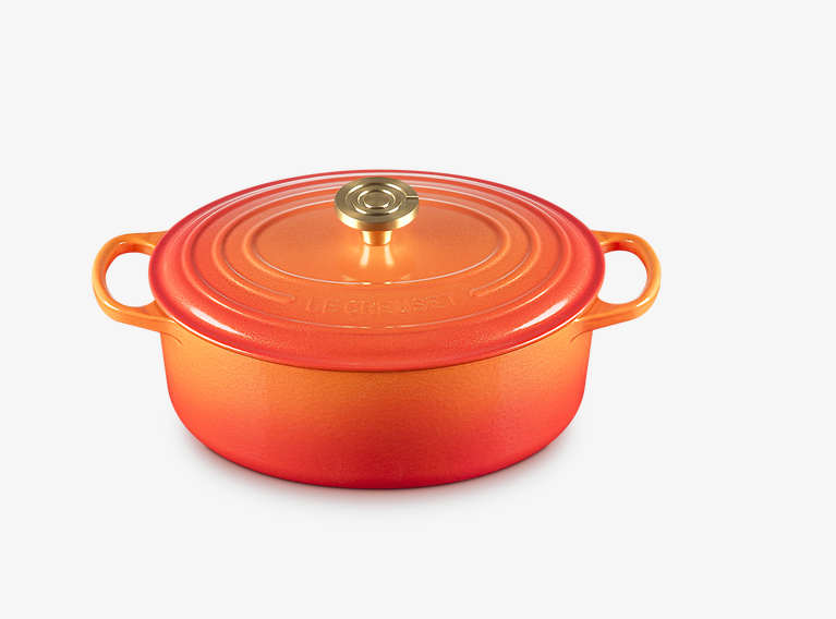 Le Creuset Bräter Signature oval 29 cm Flamme Dorée