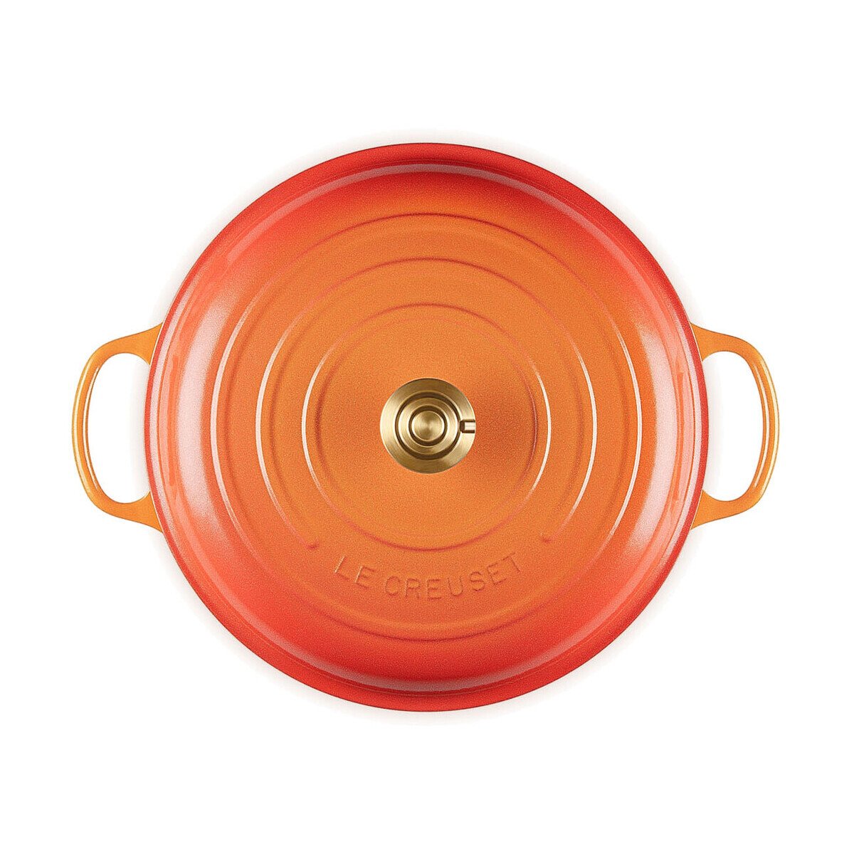 Le Creuset Gourmet-Profitopf Signature rund 30 cm Flamme Dorée