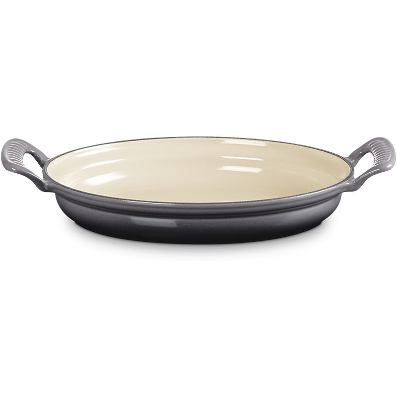 Le Creuset ovale Pfanne Modern Heritage 28 cm Flint