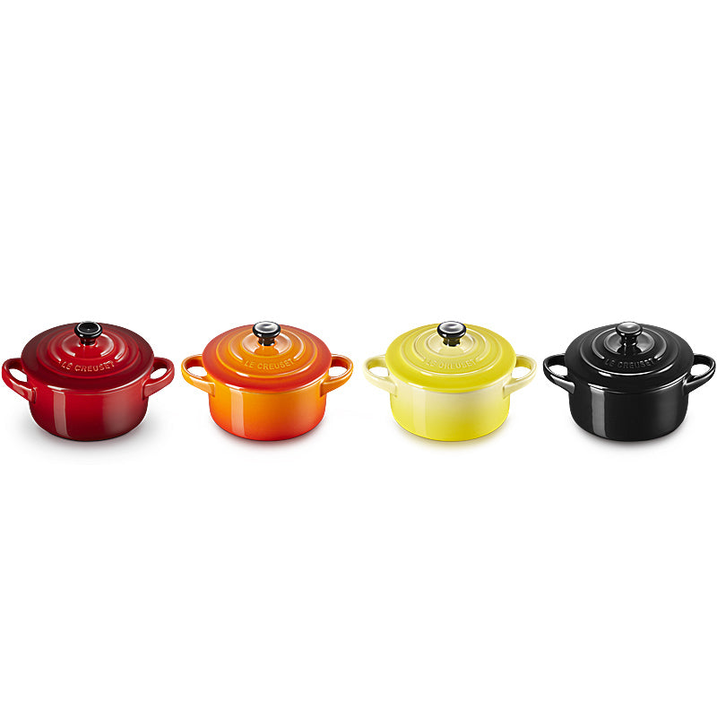 Le Creuset Mini Cocotte 4er-Set Feuer & Flamme