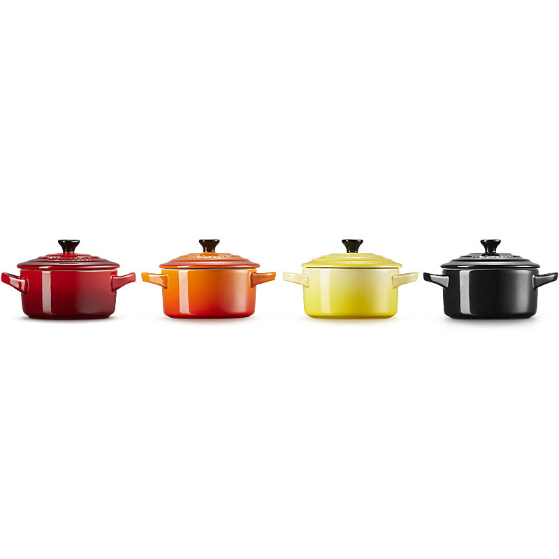 Le Creuset Mini Cocotte 4er-Set Feuer & Flamme