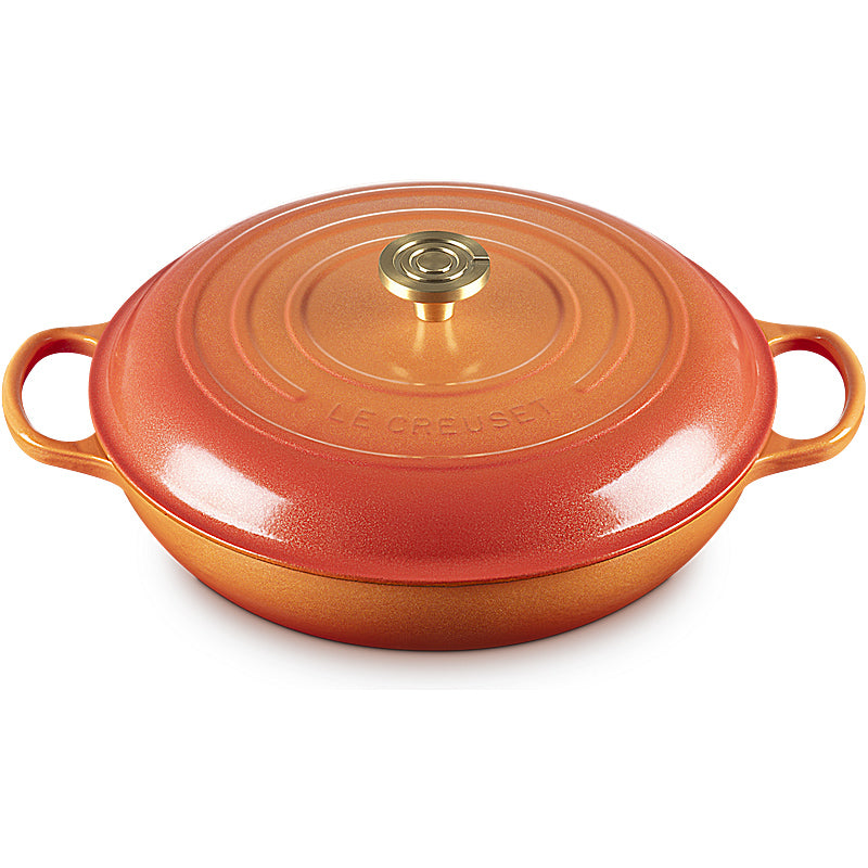 Le Creuset Gourmet professional pot Signature round 30 cm Flamme Dorée