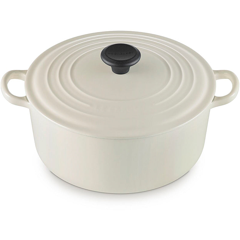 Le Creuset Runder Bräter Tradition 26 cm mit Phenolknopf Creme