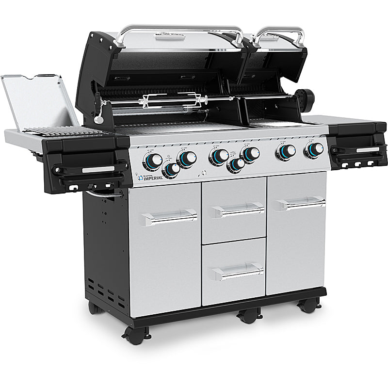 Broil King Imperial S690 IR Edelstahl Gasgrill mit Infrarot-Seitenbrenner