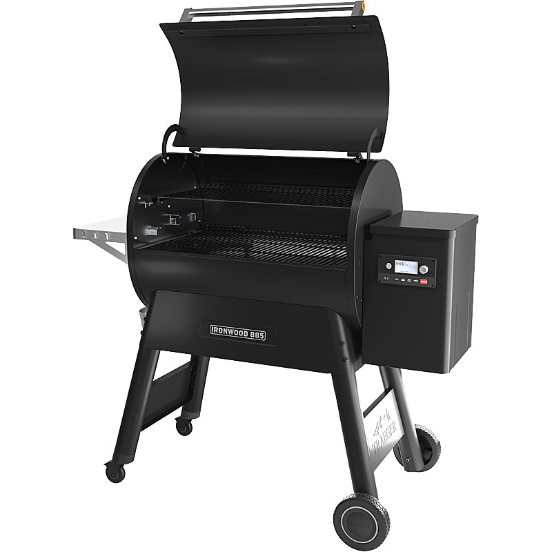 Traeger IRONWOOD 885 Pellet Grill im Set Schutzhülle & Frontablage