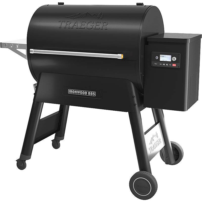 Traeger IRONWOOD 885 Pellet Grill im Set Schutzhülle & Frontablage