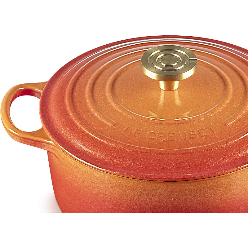 Le Creuset Bräter Signature rund 24 cm Flamme Dorée