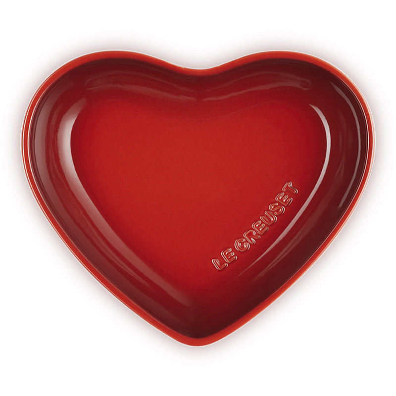 Le Creuset Schüssel Herzform 650 ml Kirschrot